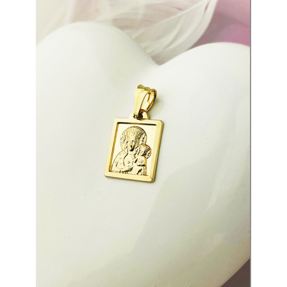 Anhänger Madonna Maria mit Jesus Goldanhänger Erstkommunion 585er 14KT