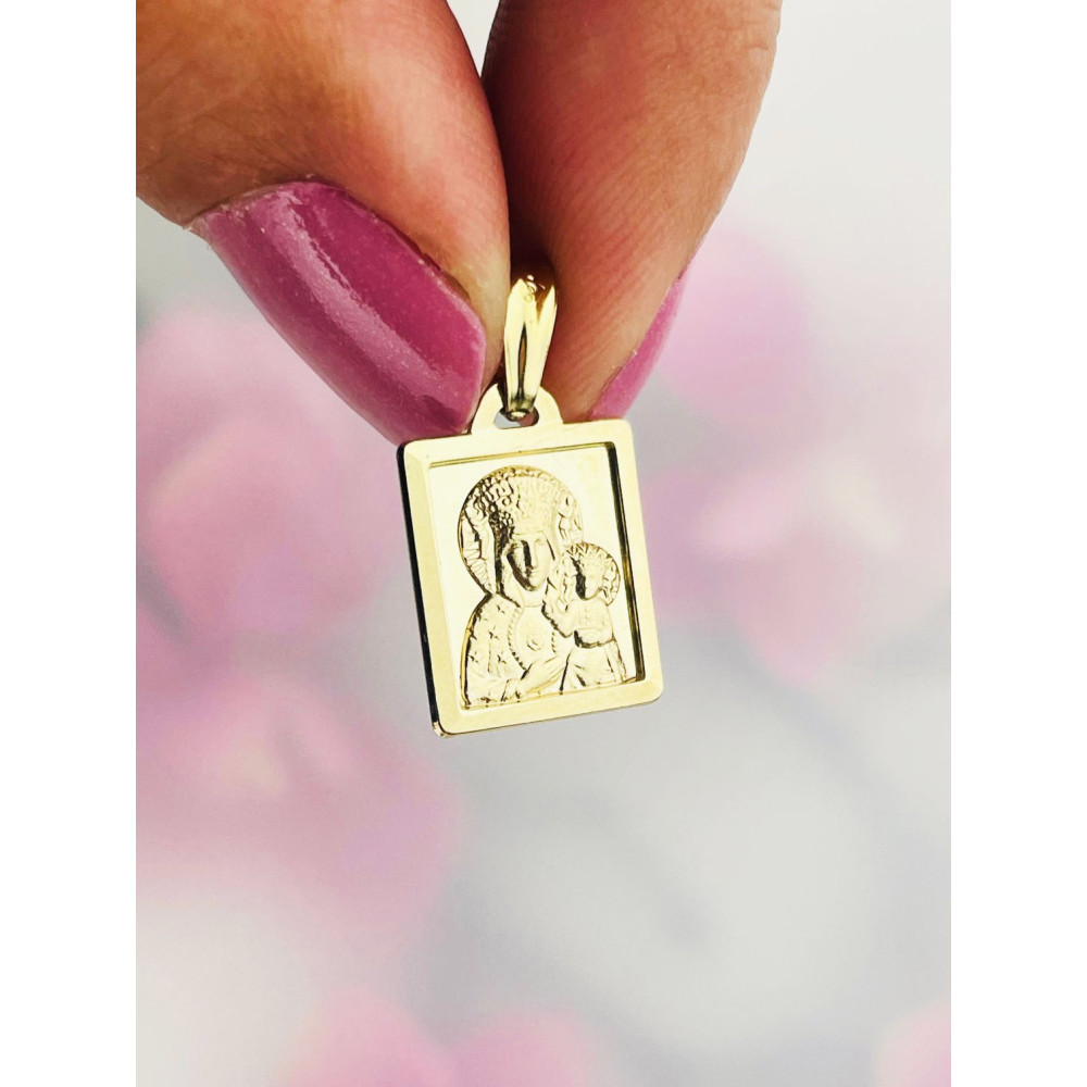 Anhänger Madonna Maria mit Jesus Goldanhänger Erstkommunion 585er 14KT