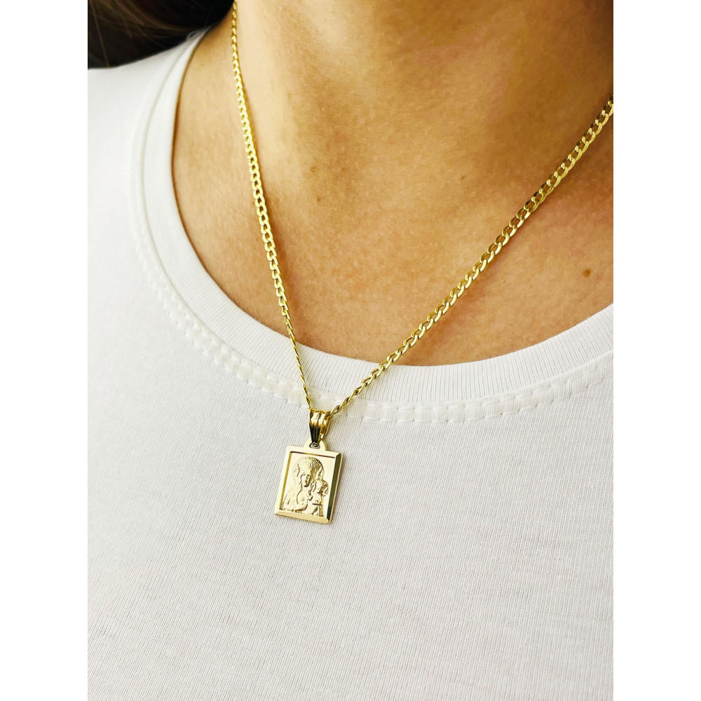 Anhänger Madonna Maria mit Jesus Goldanhänger Erstkommunion 585er 14KT