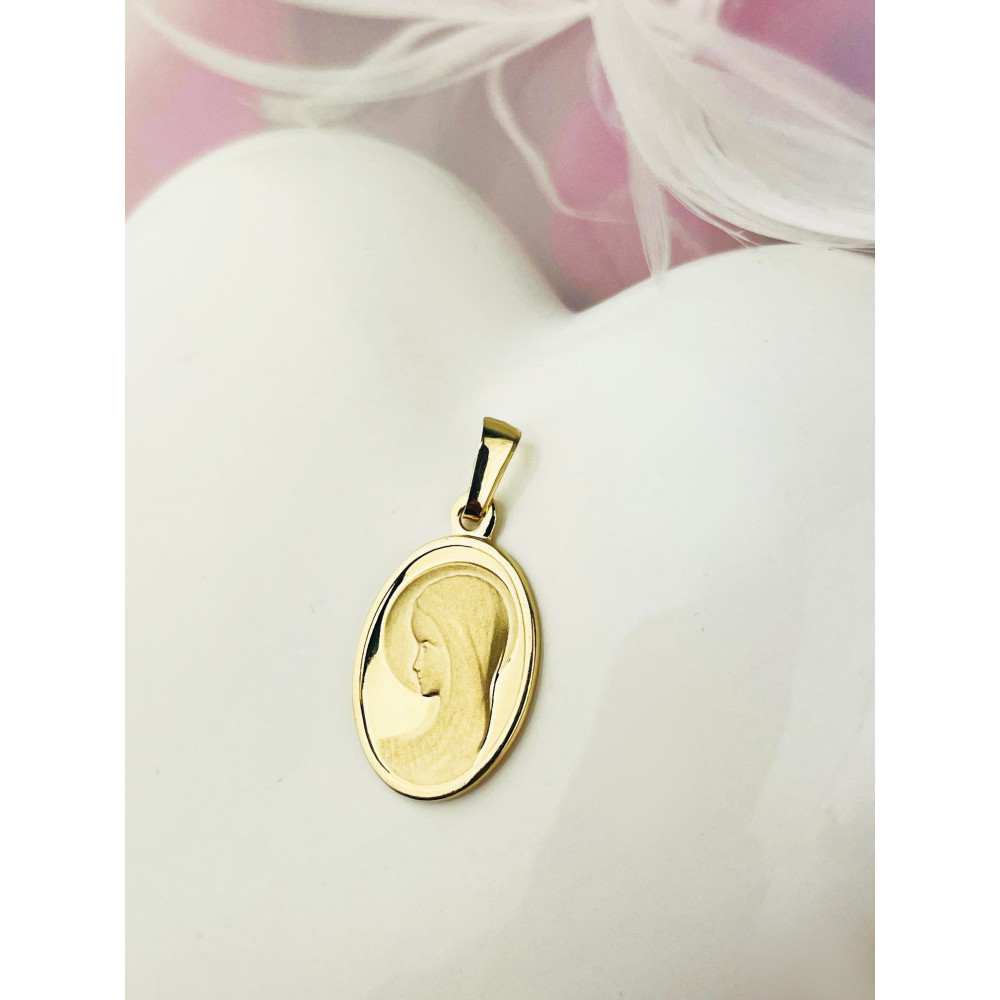 Anhänger Madonna Maria Goldanhänger Erstkommunion 585er 14KT