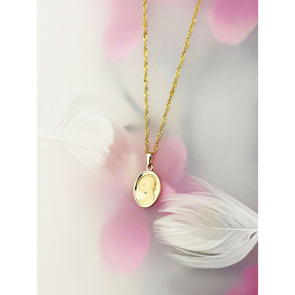 Anhänger Madonna Maria Goldanhänger Erstkommunion 585er 14KT