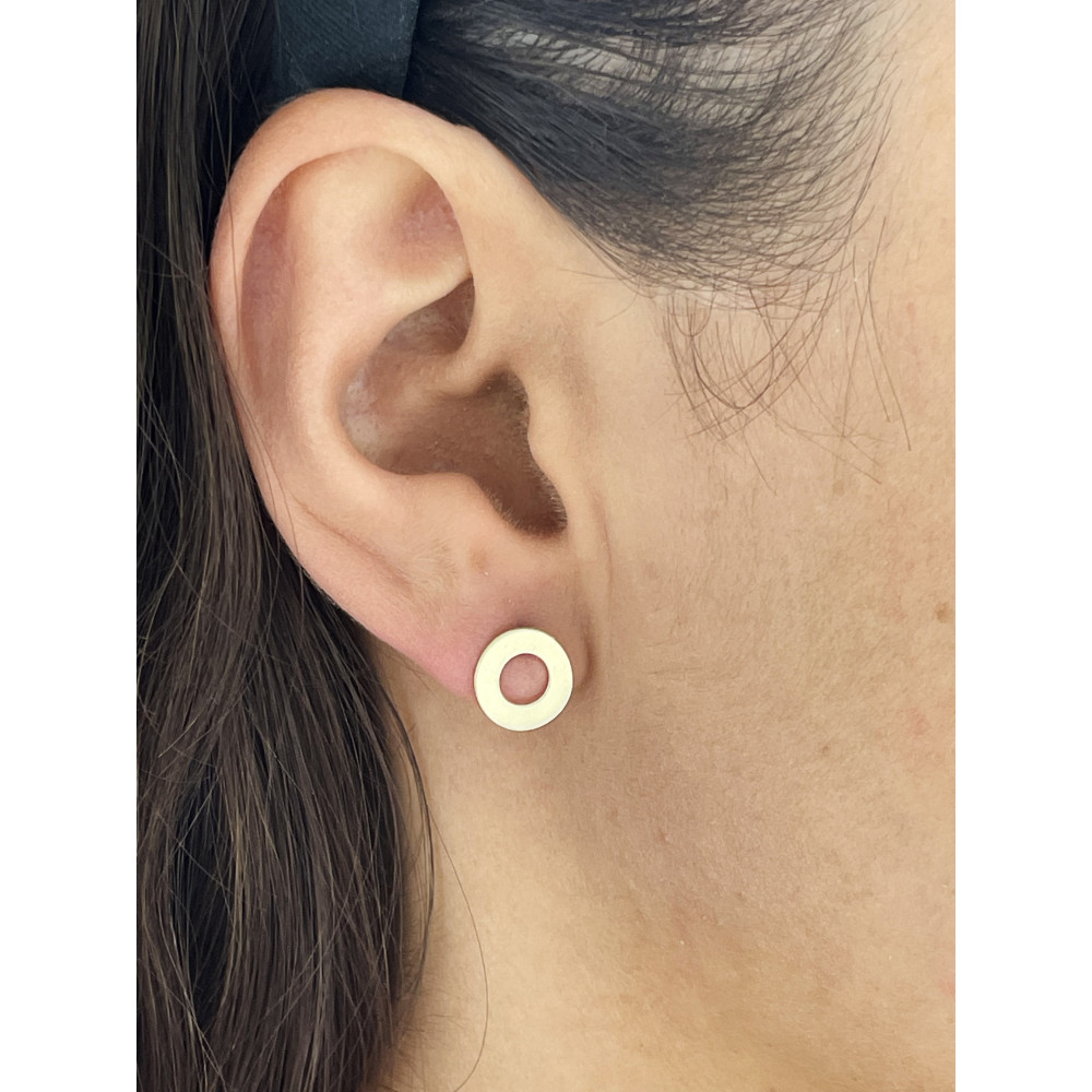 Ohrringe Ringel Ohrhänger Ohrstecker Ohrschmuck Gelbgold Paar