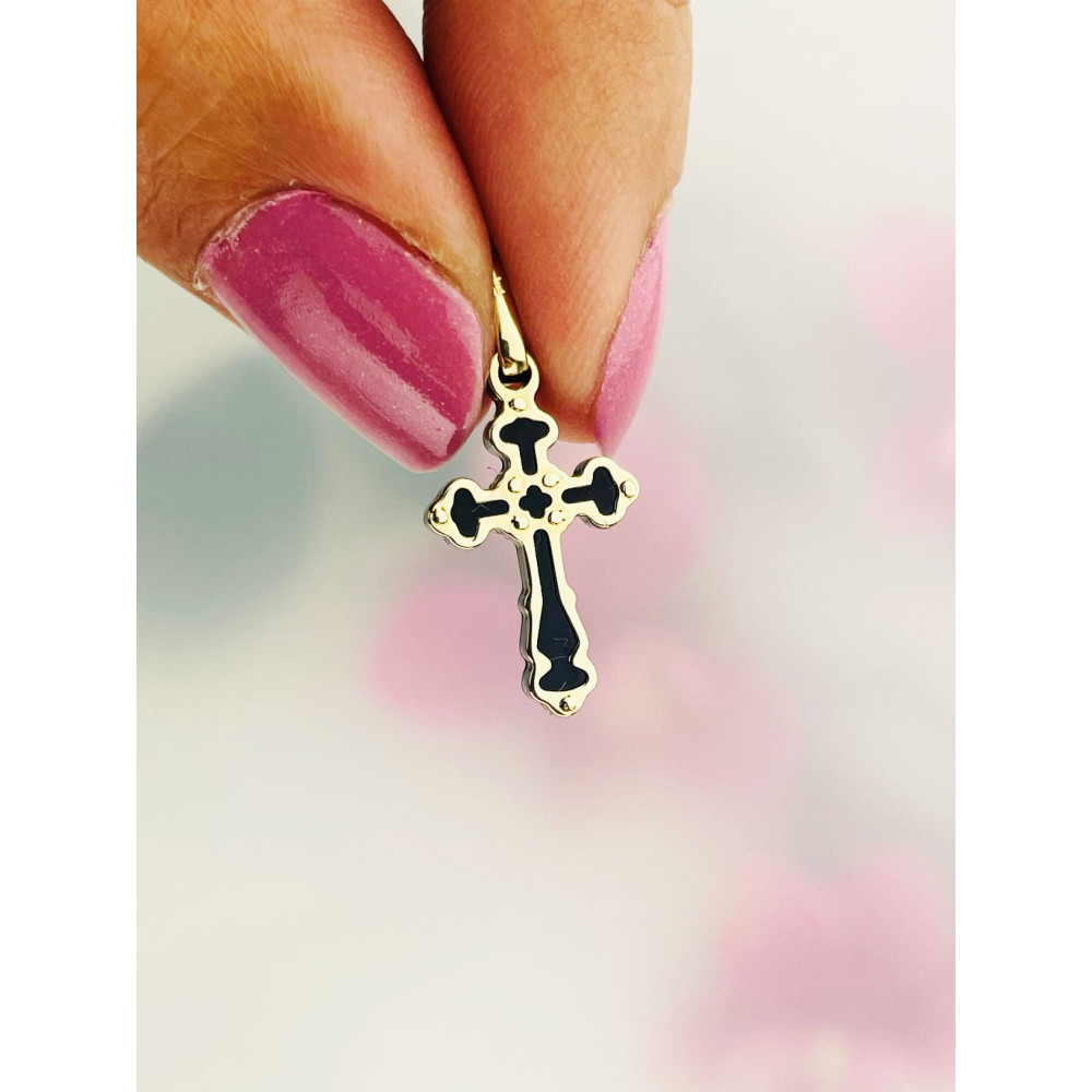 copy of Złoty krzyżyk klasyczny diamentowany