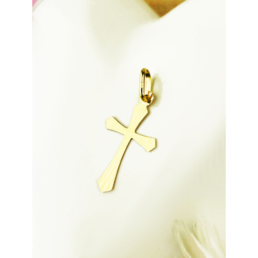 Goldanhänger Kettenanhänger Gold Anhänger Kreuz Goldkreuz Erstkommunion Gelbgold 585er 14KT