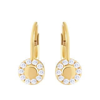 Ohrringe Ringel Ohrhänger Ohrstecker Ohrschmuck Gelbgold Paar