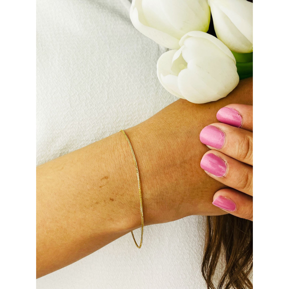 Goldarmband Spiga-kette Armbänder Gold 585er 14KT