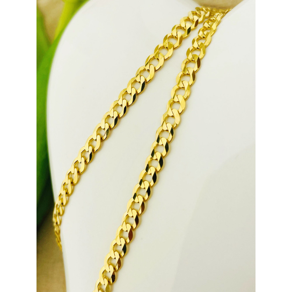 Goldkette Panzerkette Halskette Collier Echt 585er 14KT Gold