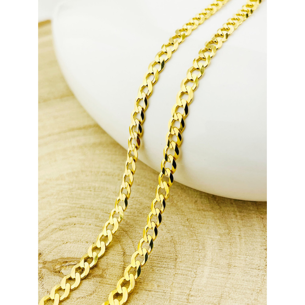 Goldkette Panzerkette Halskette Collier Echt 585er 14KT Gold