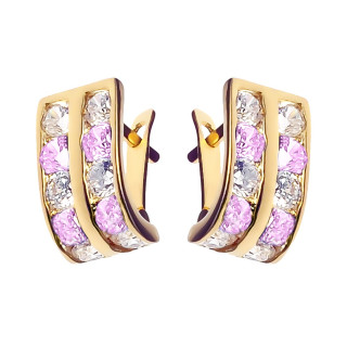 Gold Ohrringe Mit Zirkonia Ohrhänger Ohrstecker Ohrschmuck Paar Gelbgold