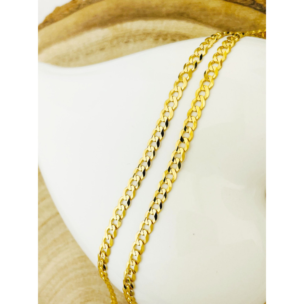 Goldkette Panzerkette Halskette Collier Echt 585er 14KT Gold