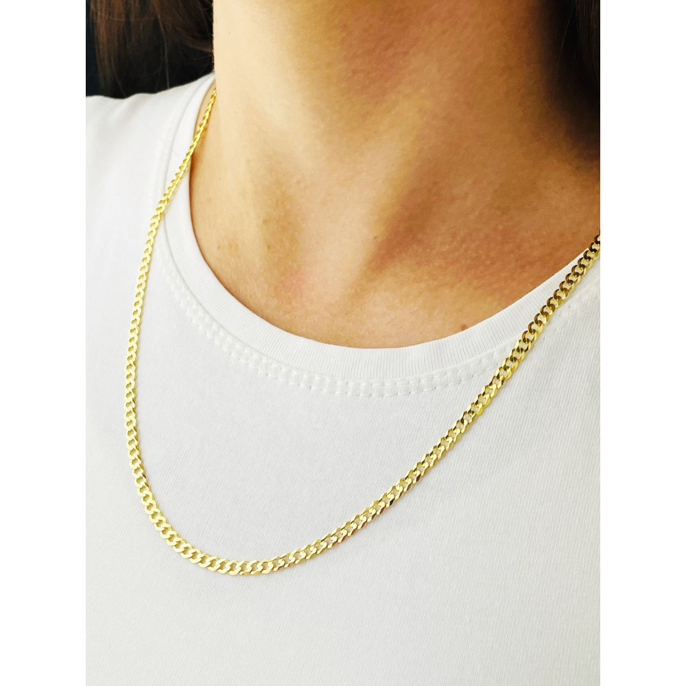 Goldkette Panzerkette Halskette Collier Echt 585er 14KT Gold