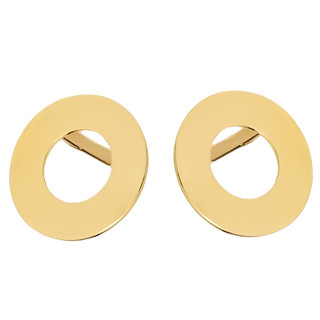 copy of Złote kolczyki kuleczki z cyrkoniami dwukolorowe