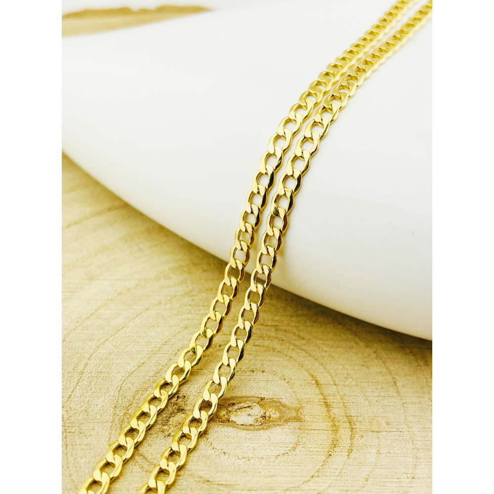 Goldkette Panzerkette Halskette Collier Echt 585er 14KT Gold