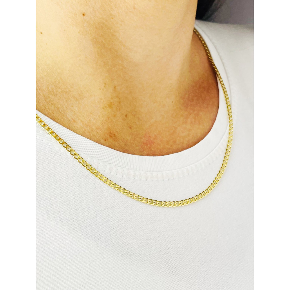 Goldkette Panzerkette Halskette Collier Echt 585er 14KT Gold