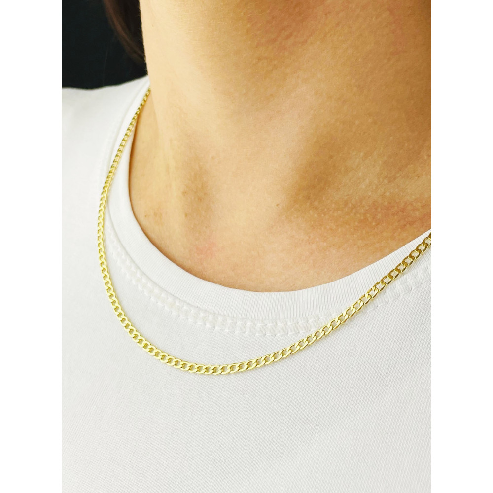 Goldkette Panzerkette Halskette Collier Echt 585er 14KT Gold