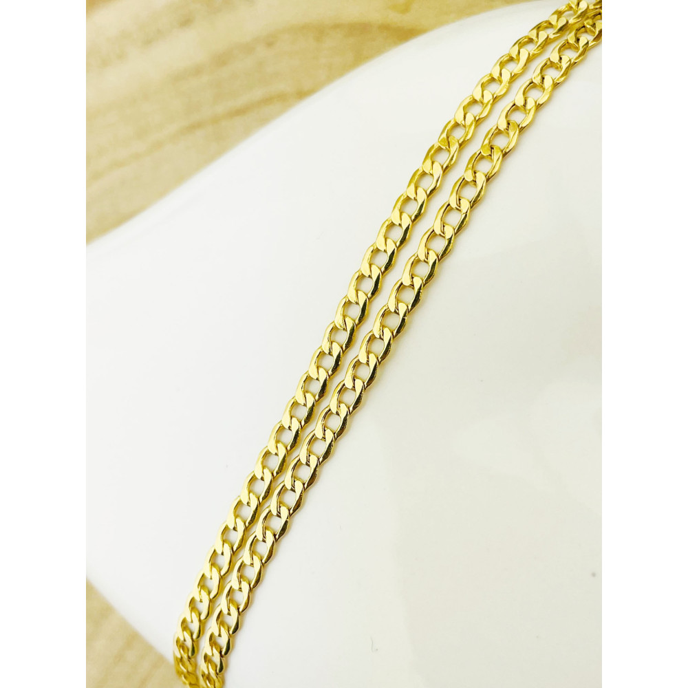 Goldkette Panzerkette Halskette Collier Echt 585er 14KT Gold