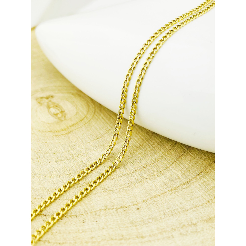 Goldkette Panzerkette Halskette Collier Echt 585er 14KT Gold