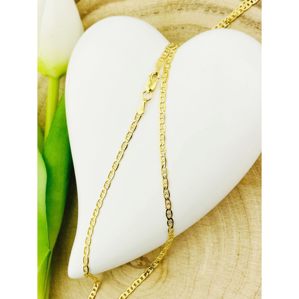 Gold Halskette Goldene Marina-Kette 585er 14KT