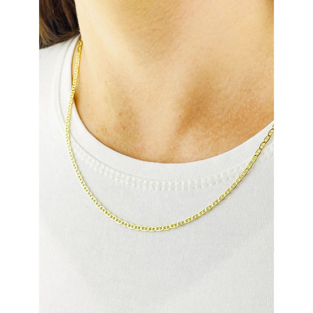 Gold Halskette Goldene Marina-Kette 585er 14KT