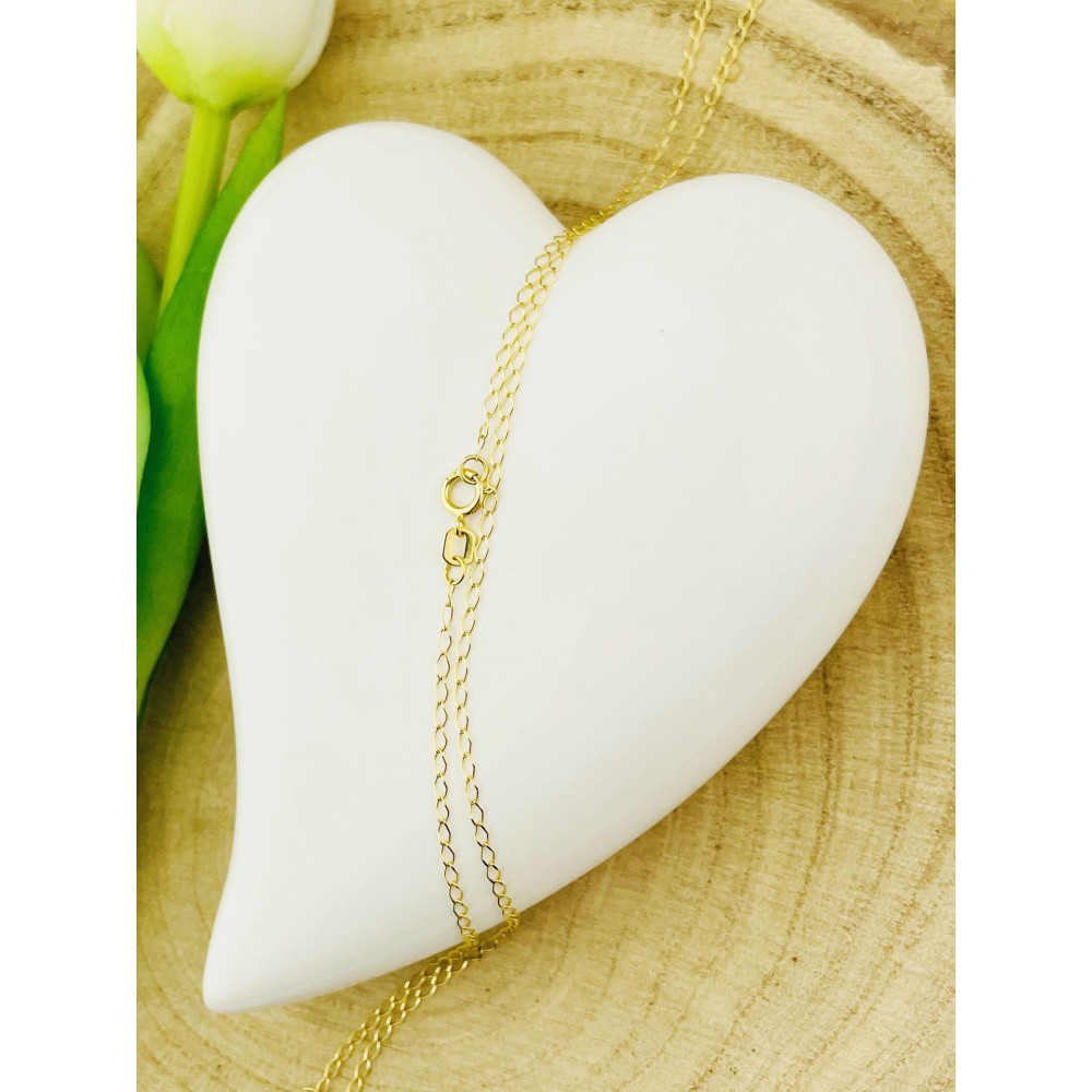 Złoty łańcuszek pancerka ażurowa