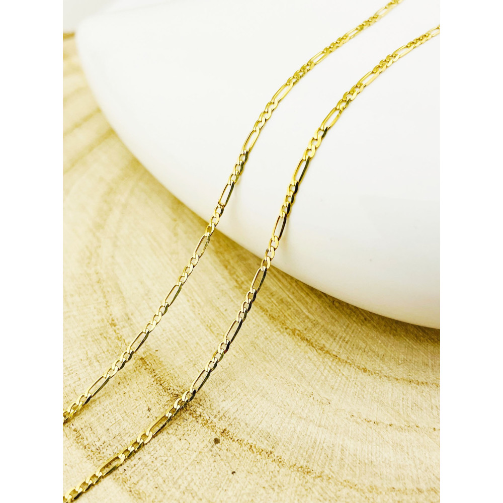 Goldkette Halskette Figarokette Figaro Kette Collier Gelbgold
