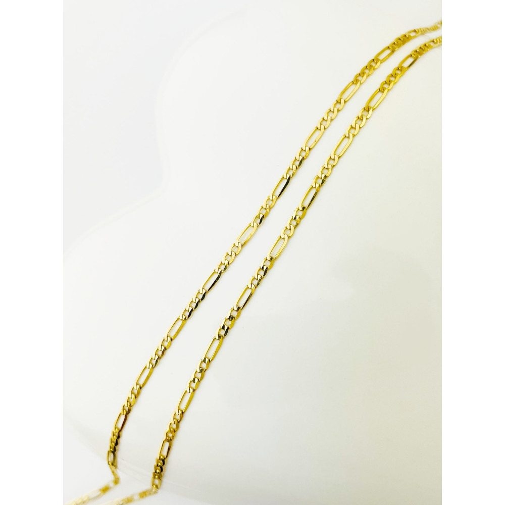 Goldkette Halskette Figarokette Figaro Kette Collier Gelbgold