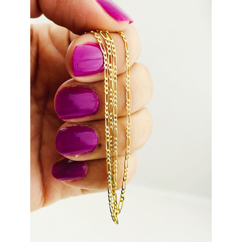 Goldkette Halskette Figarokette Figaro Kette Collier Gelbgold