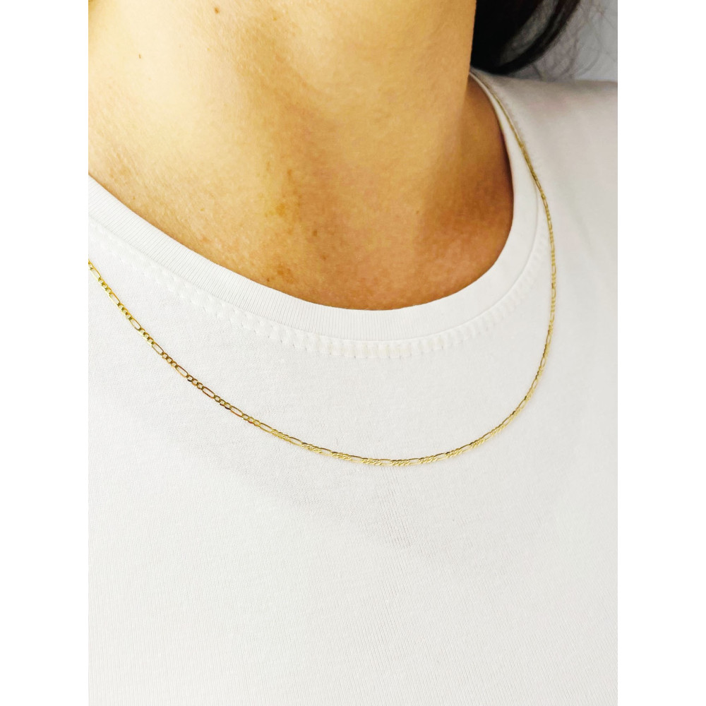 Goldkette Halskette Figarokette Figaro Kette Collier Gelbgold