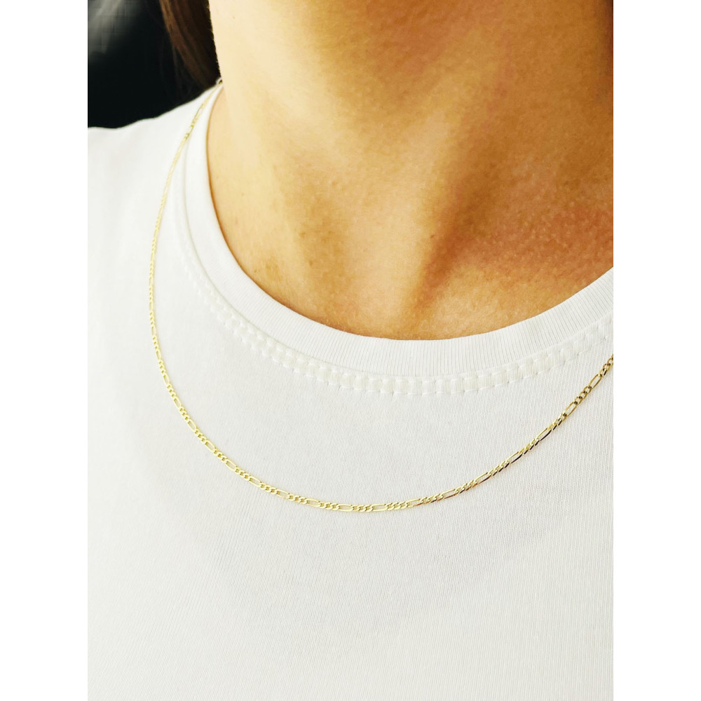 Goldkette Halskette Figarokette Figaro Kette Collier Gelbgold