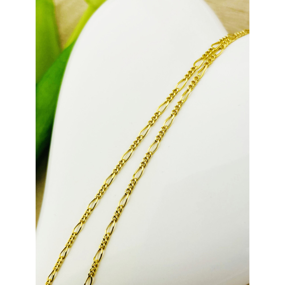 Goldkette Halskette Figarokette Figaro Kette Collier Gelbgold
