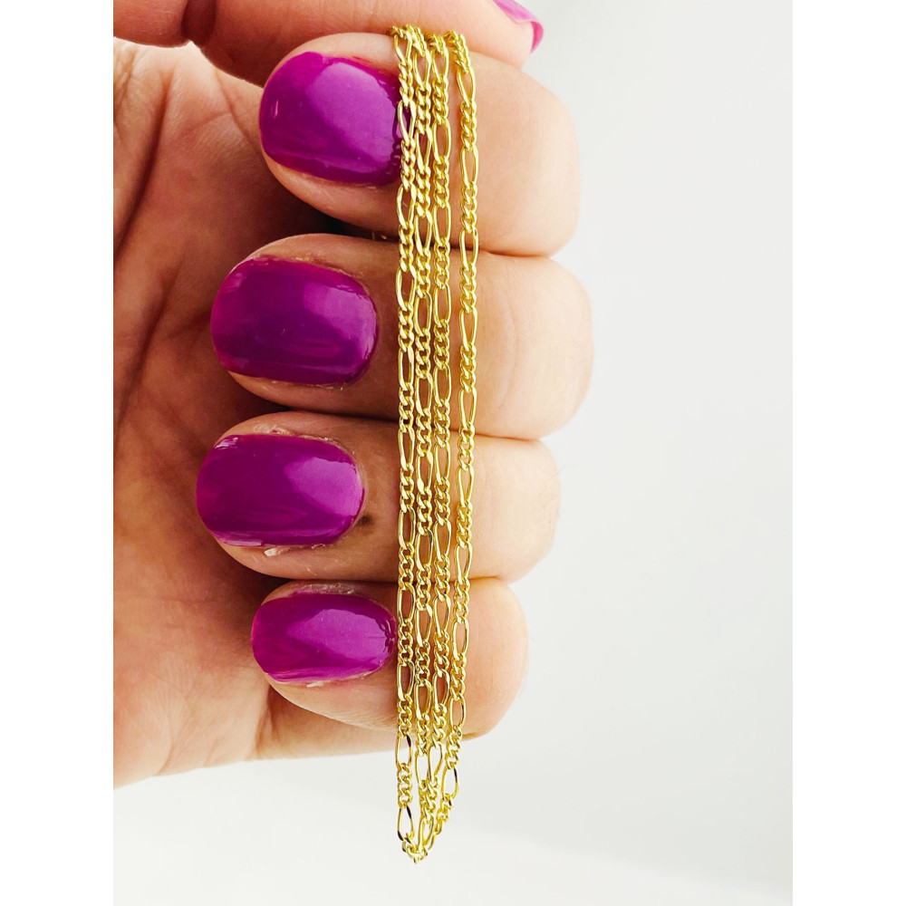 Goldkette Halskette Figarokette Figaro Kette Collier Gelbgold