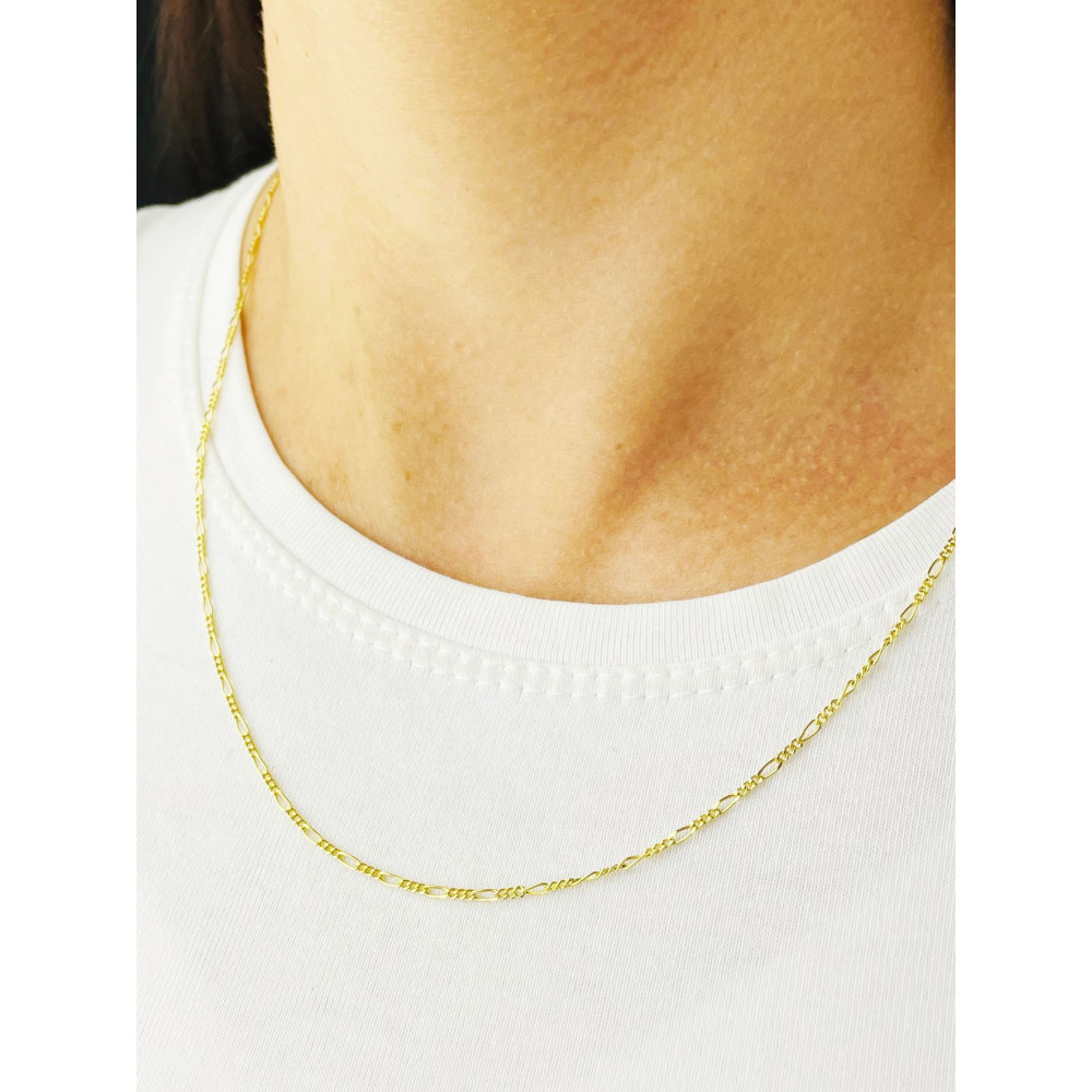 Goldkette Halskette Figarokette Figaro Kette Collier Gelbgold