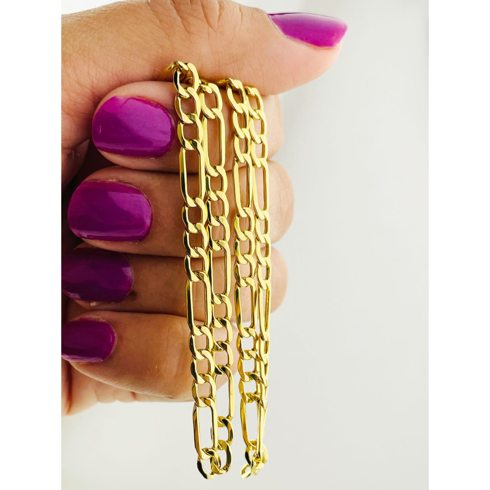 Goldkette Halskette Figarokette Figaro Kette Collier Gold 585er 14KT