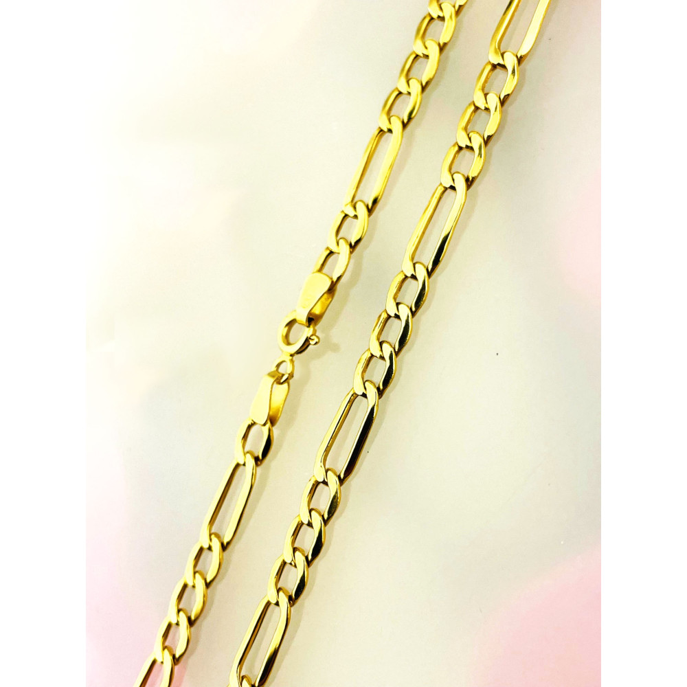 Goldkette Halskette Figarokette Figaro Kette Collier Gold 585er 14KT