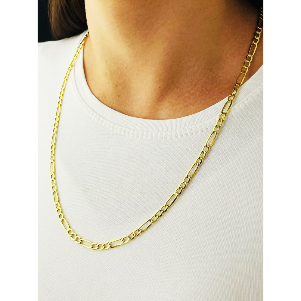 Goldkette Halskette Figarokette Figaro Kette Collier Gold 585er 14KT