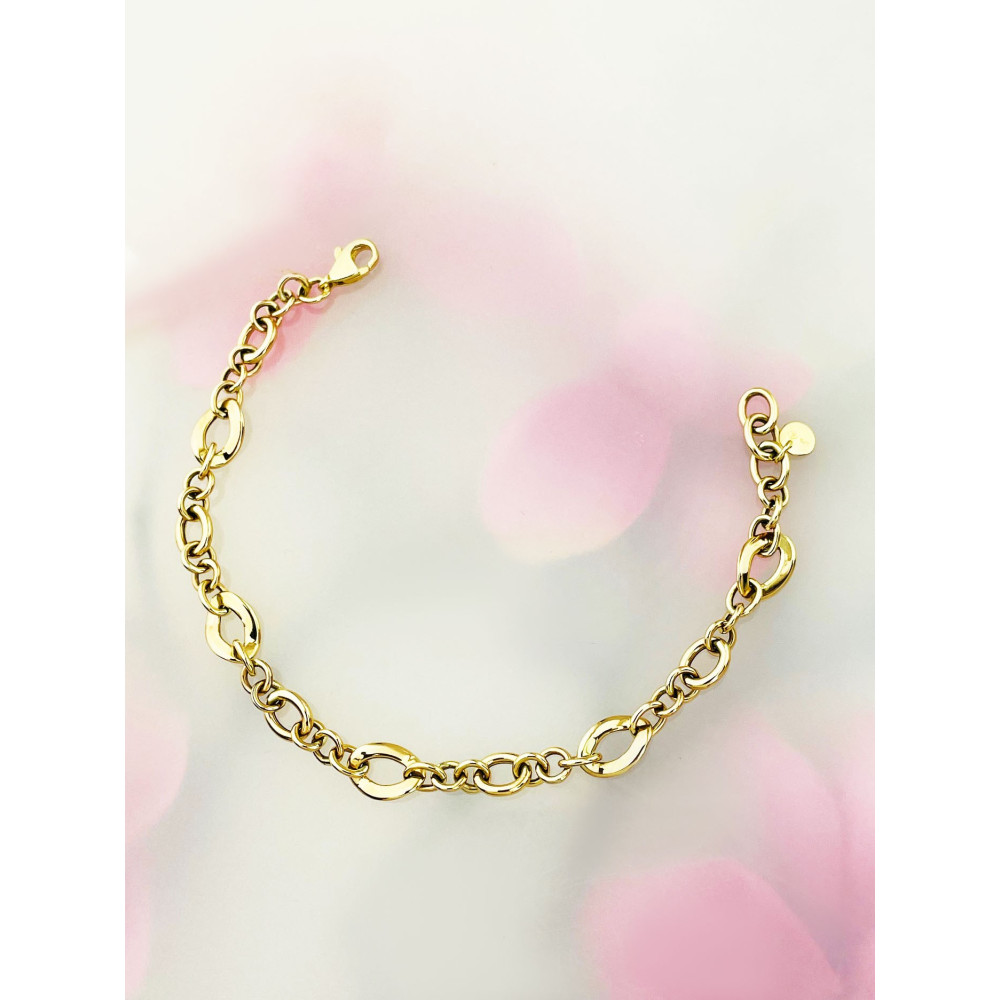 Damen Goldarmband Armband Armkette Gelbgold