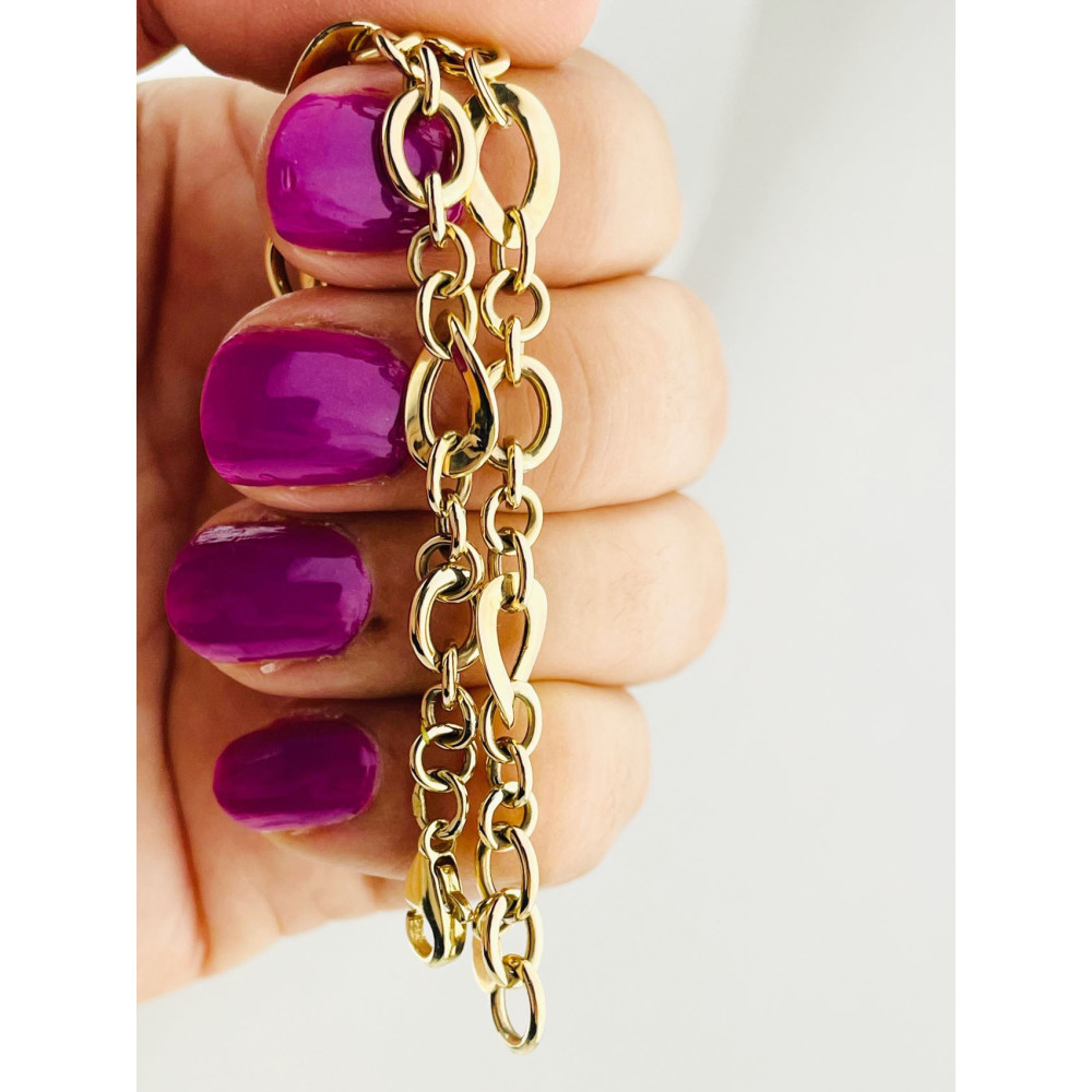 Damen Goldarmband Armband Armkette Gelbgold