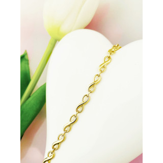 Goldarmband Armband Armkette Gelbgold 585er 14KT Infinity