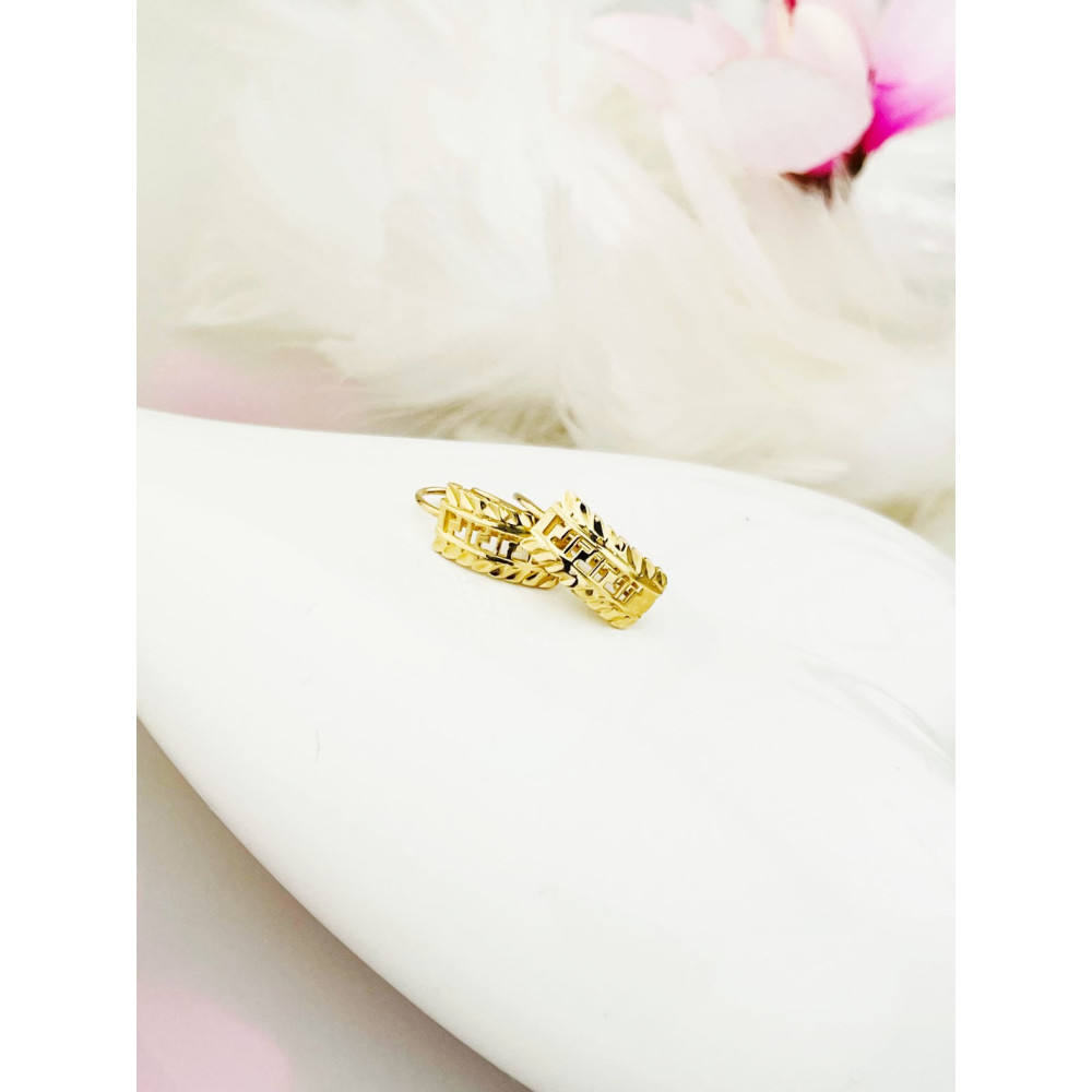 griechisch Ohrringe Ohrhänger Ohrstecker Ohrschmuck Gelbgold Paar 585er 14KT