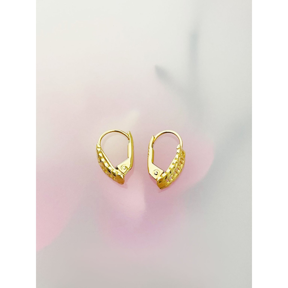 griechisch Ohrringe Ohrhänger Ohrstecker Ohrschmuck Gelbgold Paar 585er 14KT