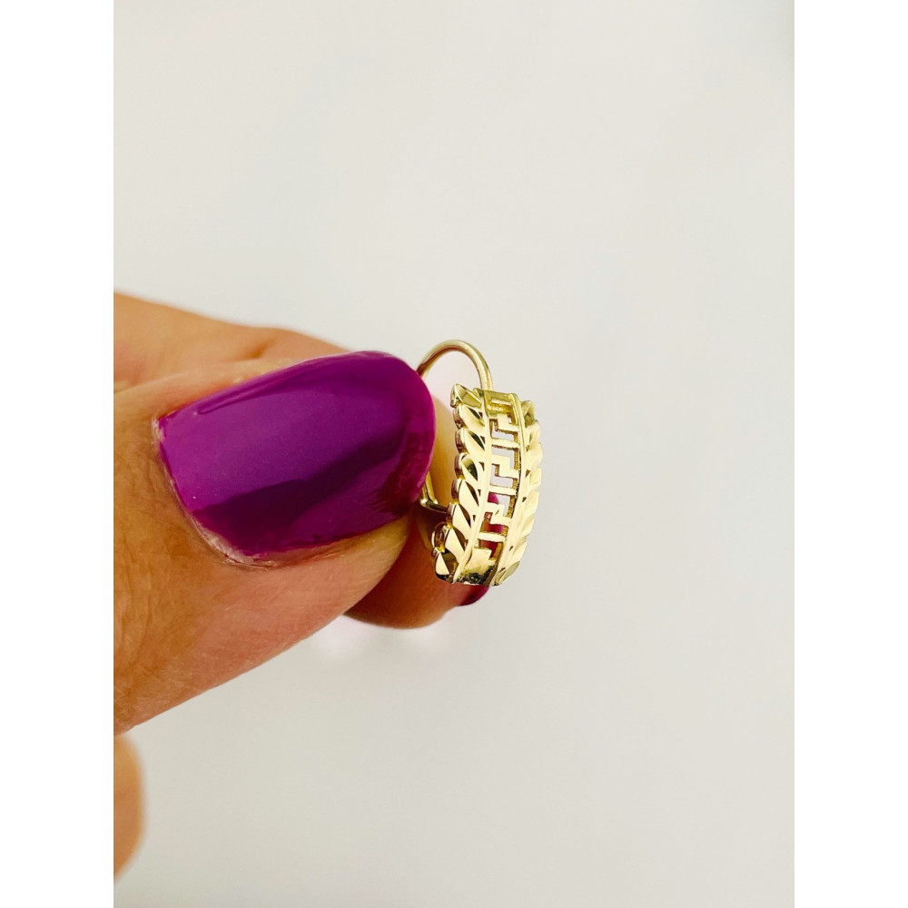 griechisch Ohrringe Ohrhänger Ohrstecker Ohrschmuck Gelbgold Paar 585er 14KT