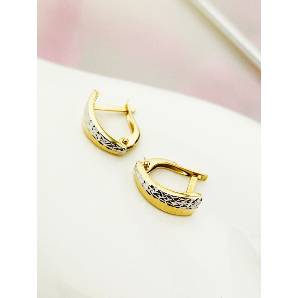 Ohrringe Ohrhänger Ohrstecker Ohrschmuck Gelbgold Paar 585er 14KT