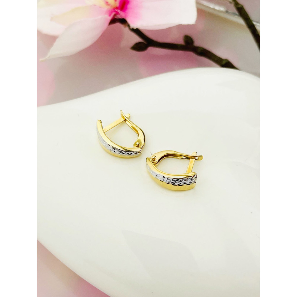 Ohrringe Ohrhänger Ohrstecker Ohrschmuck Gelbgold Paar 585er 14KT