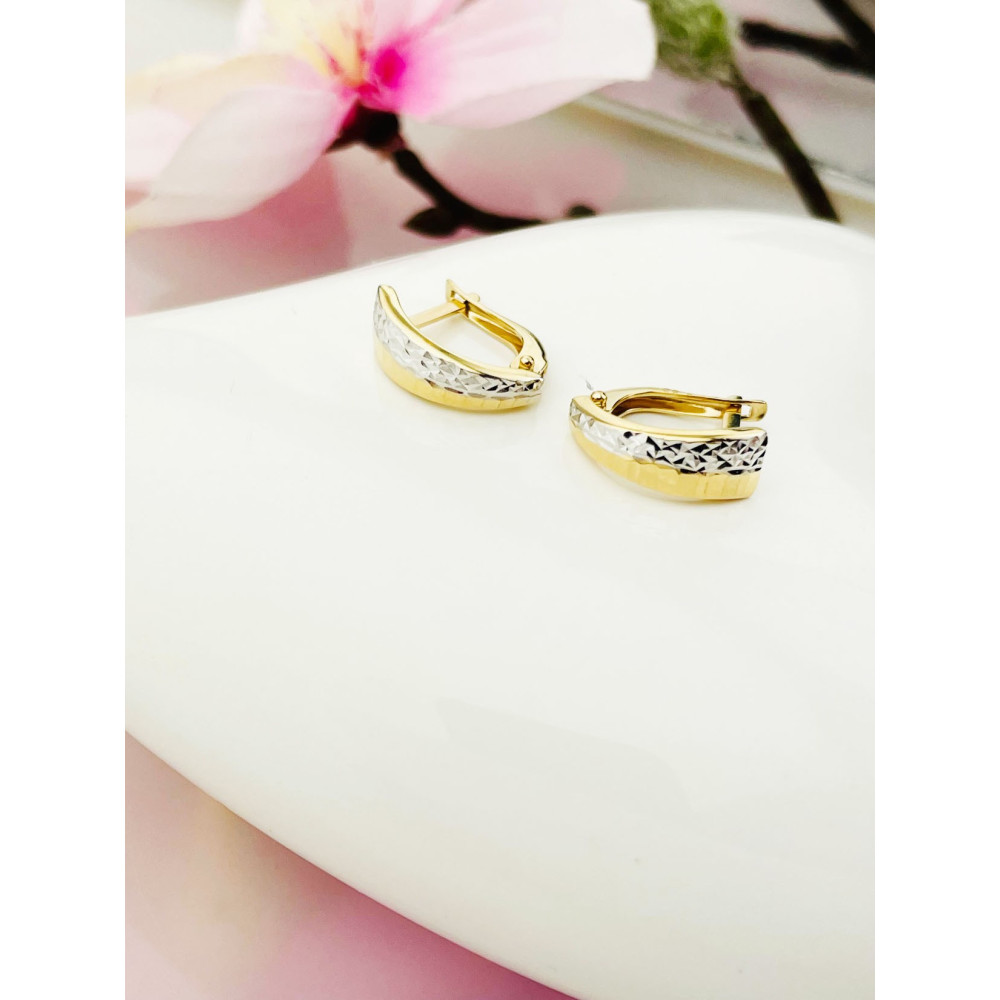 Ohrringe Ohrhänger Ohrstecker Ohrschmuck Gelbgold Paar 585er 14KT