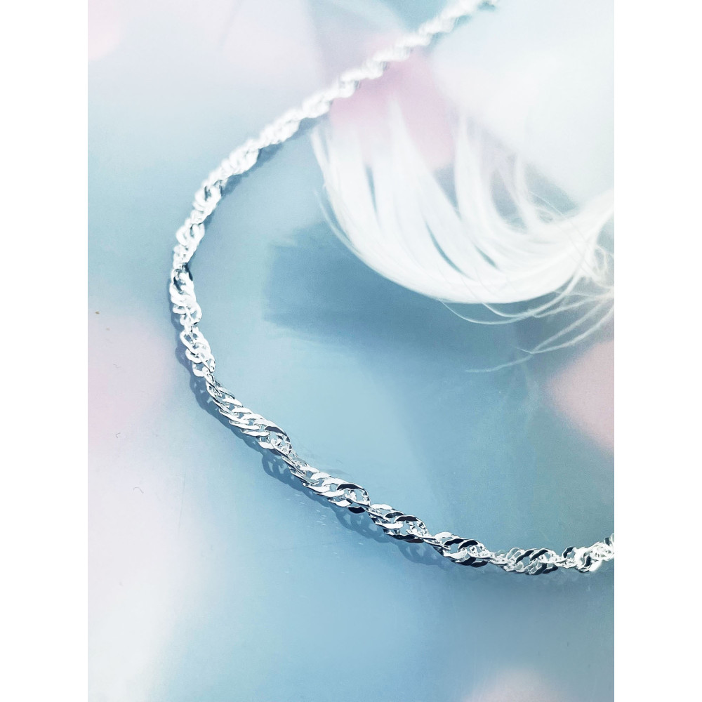 925 Silber Singapur Magic Halskette Collier