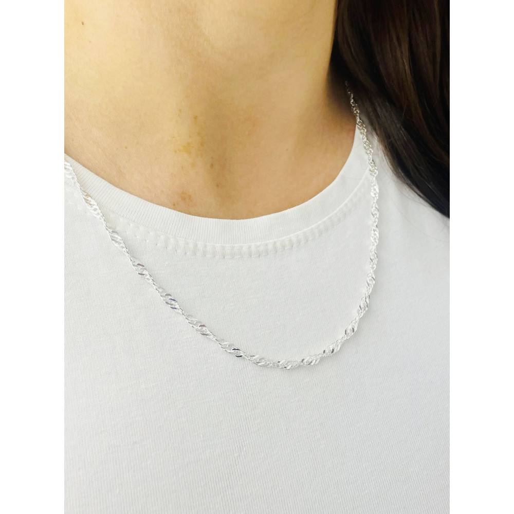925 Silber Singapur Magic Halskette Collier