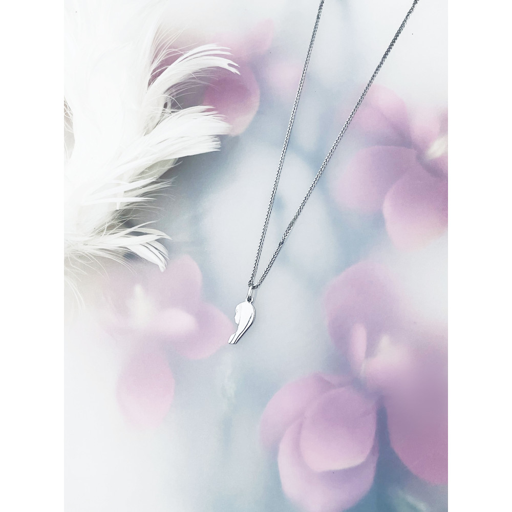 Złoty komplet naszyjnik łańcuszek Spiga Kłos Lisi Ogon Zaieszka Medalik Matka Boska białe złoto Komunia Chrzest