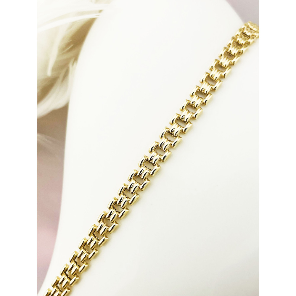 copy of Złota bransoletka z zawieszkami serce