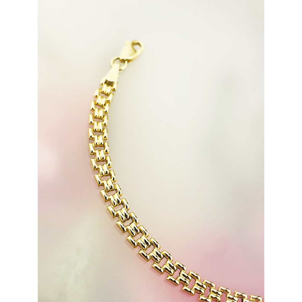 copy of Złota bransoletka z zawieszkami serce