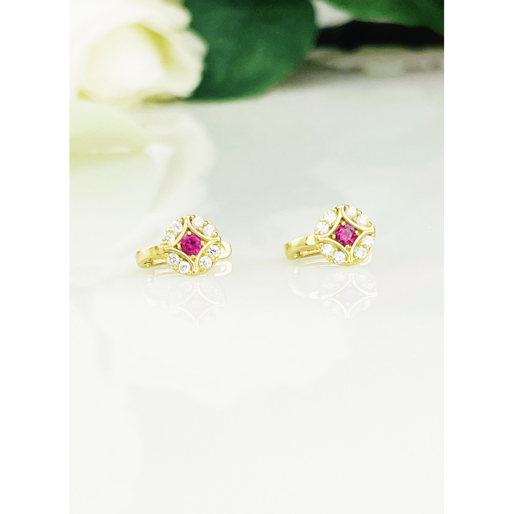 Gold Ohrringe Mit Zirkonia Ohrhänger Ohrstecker Ohrschmuck Paar Gelbgold